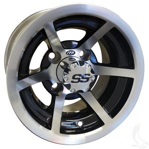 Evader Silver & Black SS6 10" Aluminum Rims