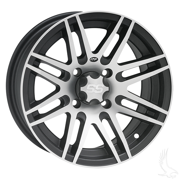 ITP SS316 Machined black 12" Aluminum Rims