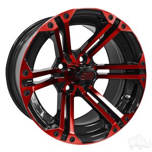 ALUMINUM RIM RED & BLACK
