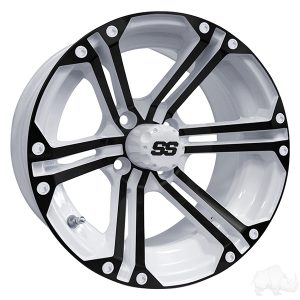 ALUMINUM RIM WHITE & BLACK