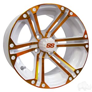 ALUMINUM RIM ORANGE & WHITE
