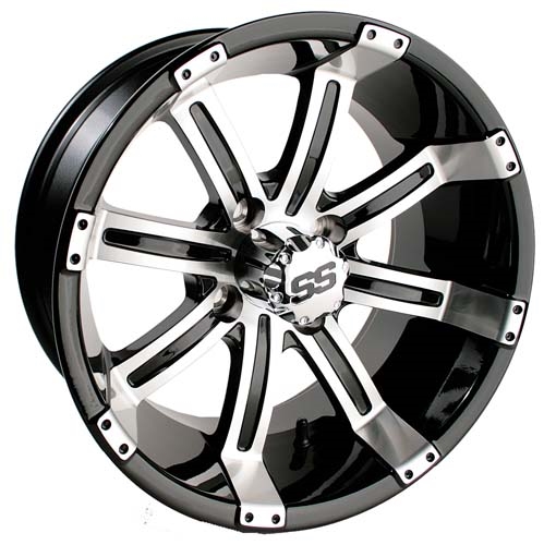 Tempest SS Silver/Black 10", 12", 14" Aluminum Rims