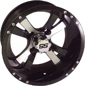 Twister SS Silver/Black 10", 12", 14" Aluminum Rims
